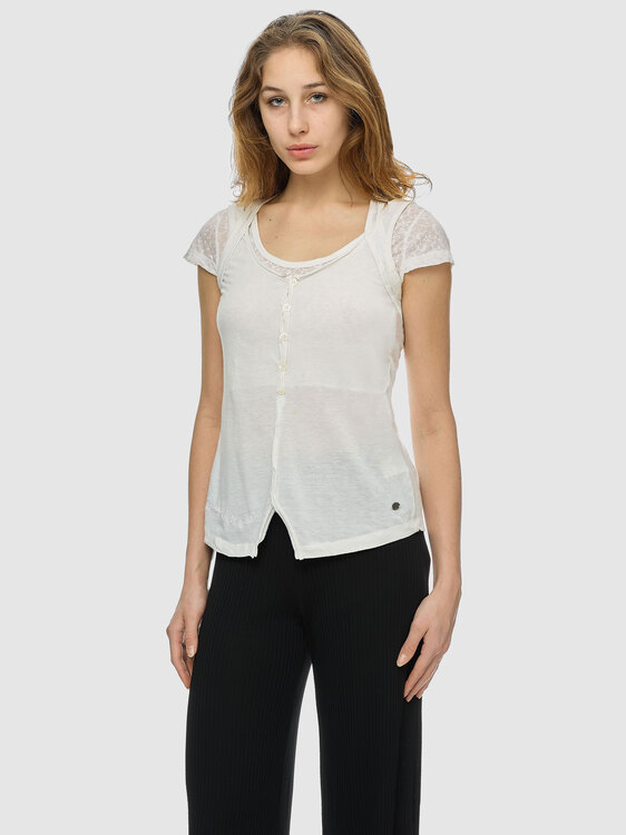 White Layered Top 