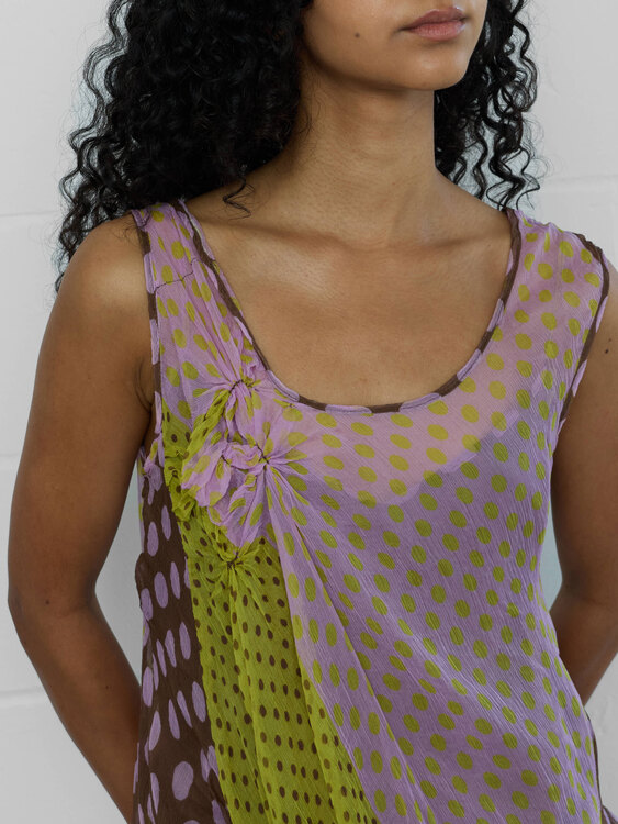 Chiffon Polka Dot Top 