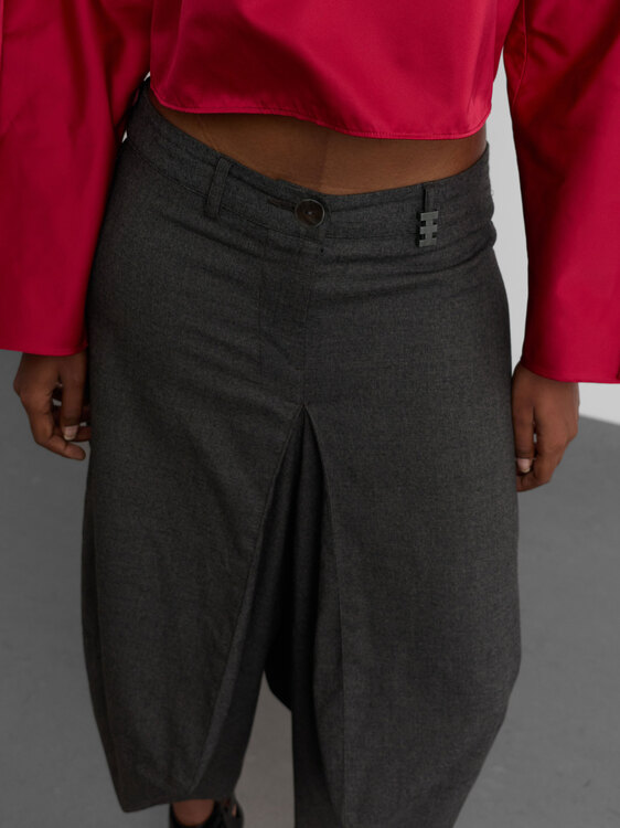 Cop Copine Fold Details Trousers 