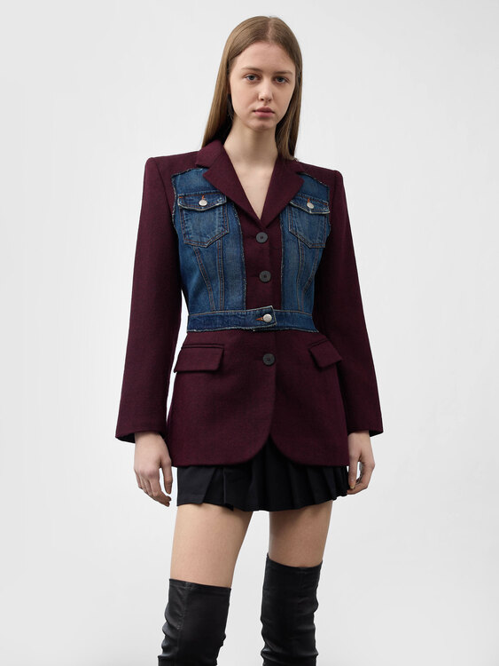 Gaultier Wool And Denim Blazer 