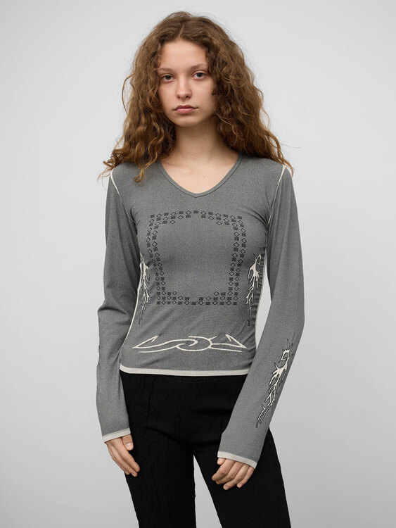 Stretchy Nylon Blouse 