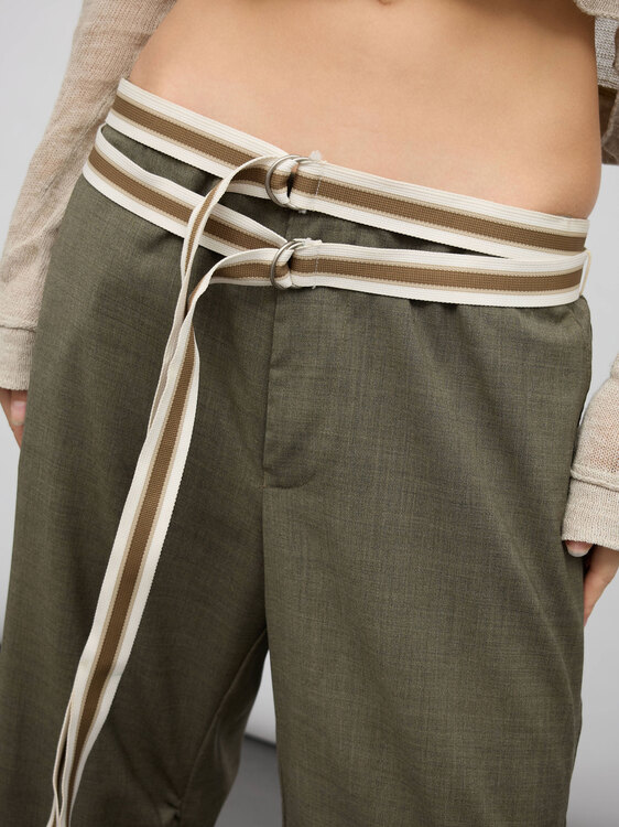 Nolita Khaki Capri Trousers 