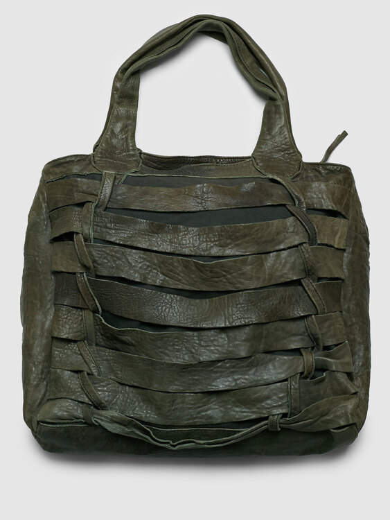 Cut-Out Leather Tote 