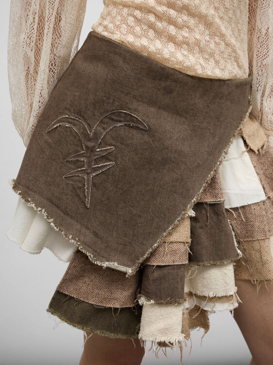 Michiko Koshino Patchwork Skirt 