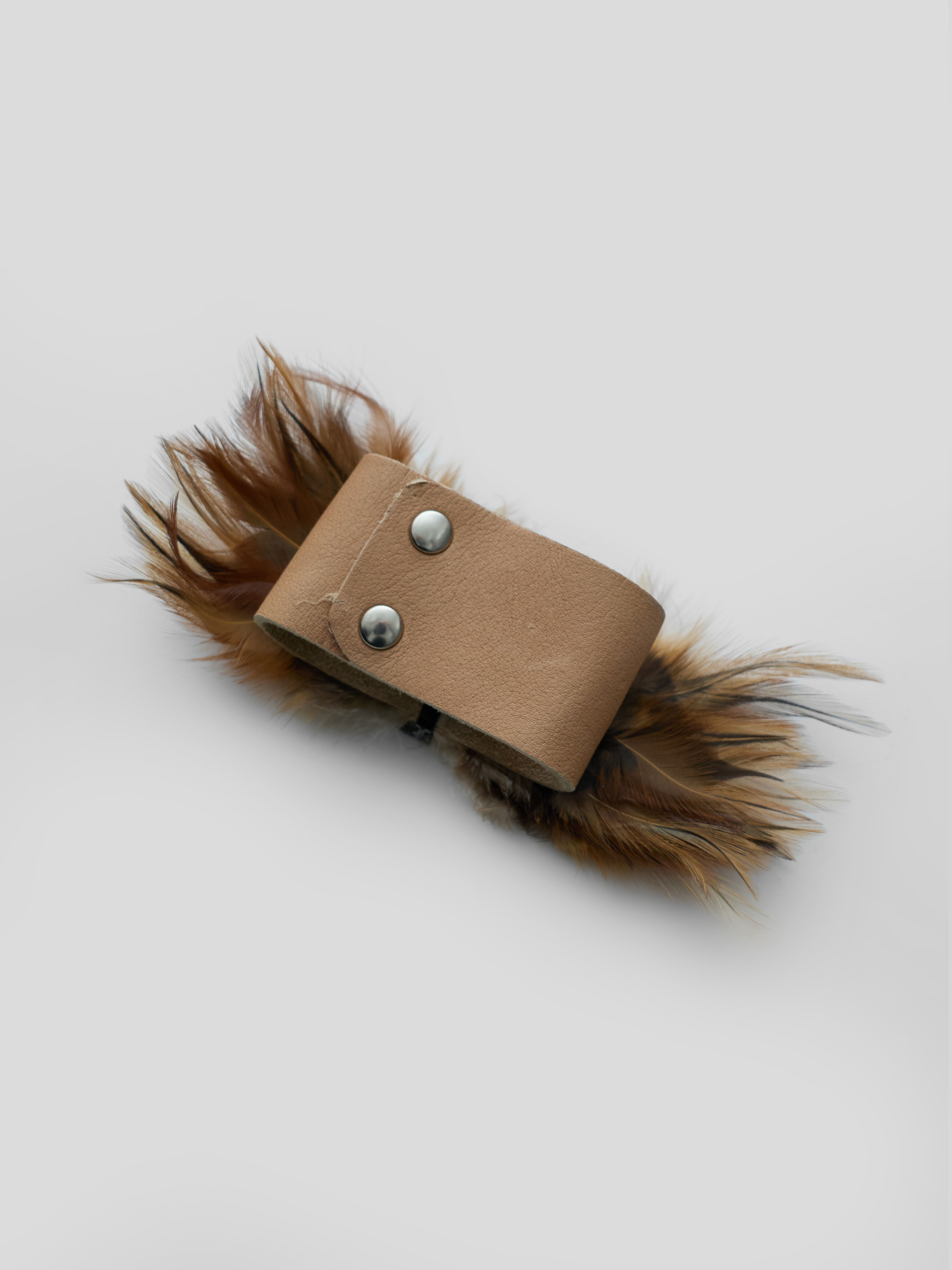 Blumarine Feather Cuff Bracelet 