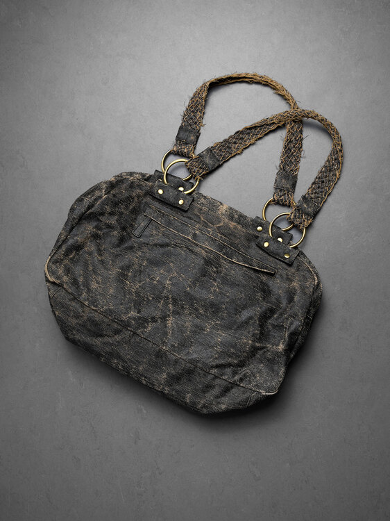 Distressed Effect Handbag 