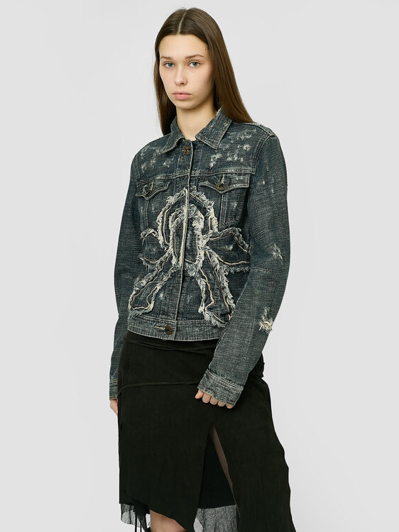 E-Play Distressed Denim Jacket 