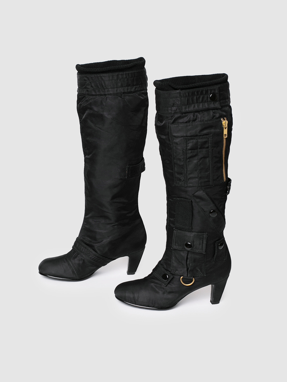 United Nude Black Nylon Boots 