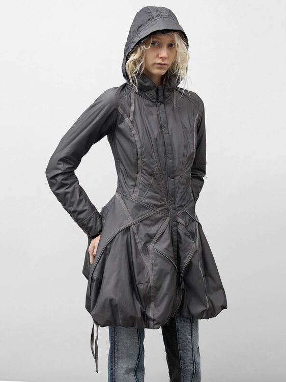 Girbaud Metallic Grey Nylon Jacket 