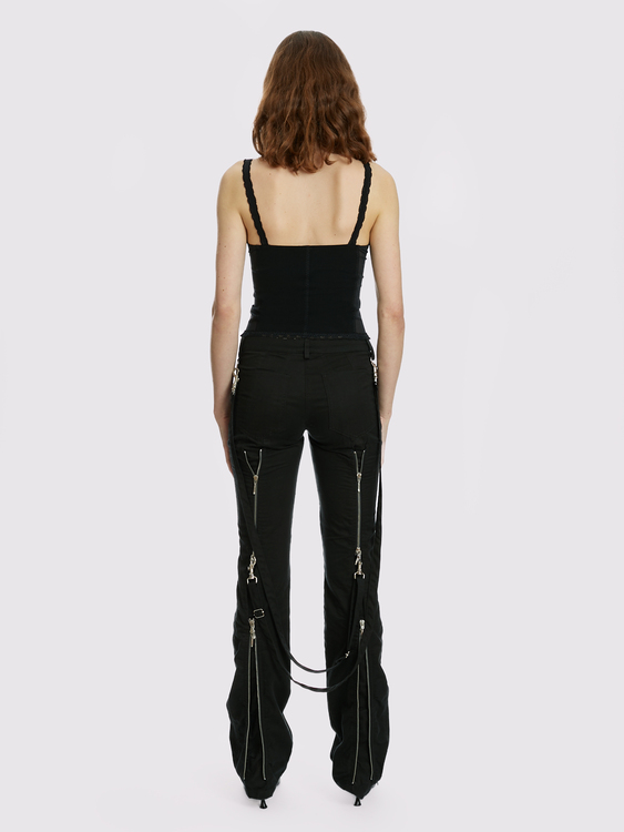 Black Panelled Bustier 