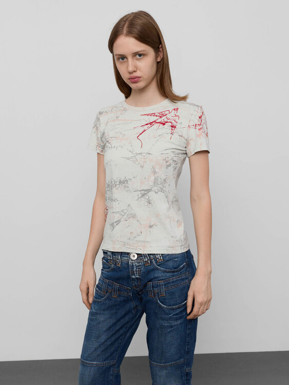 Michiko Koshino Graphic Print T-Shirt 