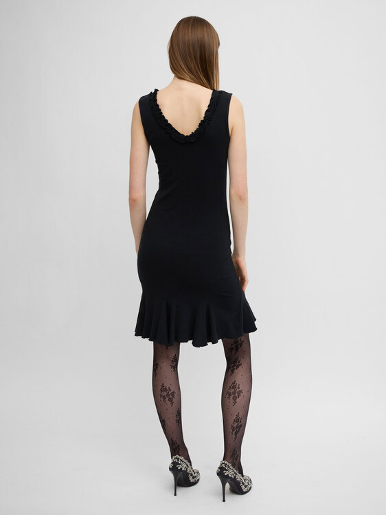 Black Stretchy Mini Dress 