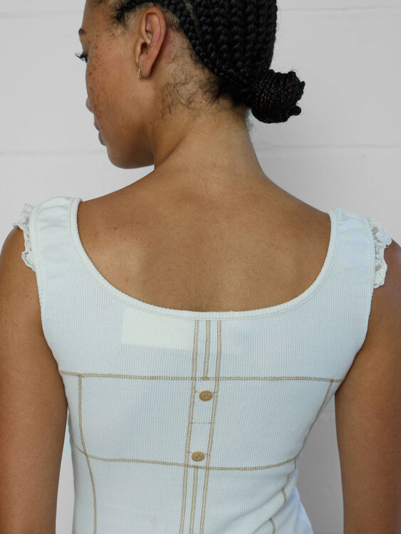 Rib Cotton Tank Top 