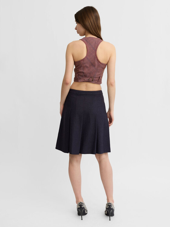 Miu Miu Wool Midi Skirt 