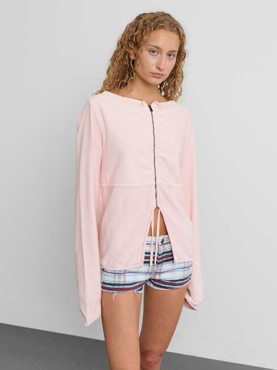 Michiko Koshino Zip-Up Cardigan 