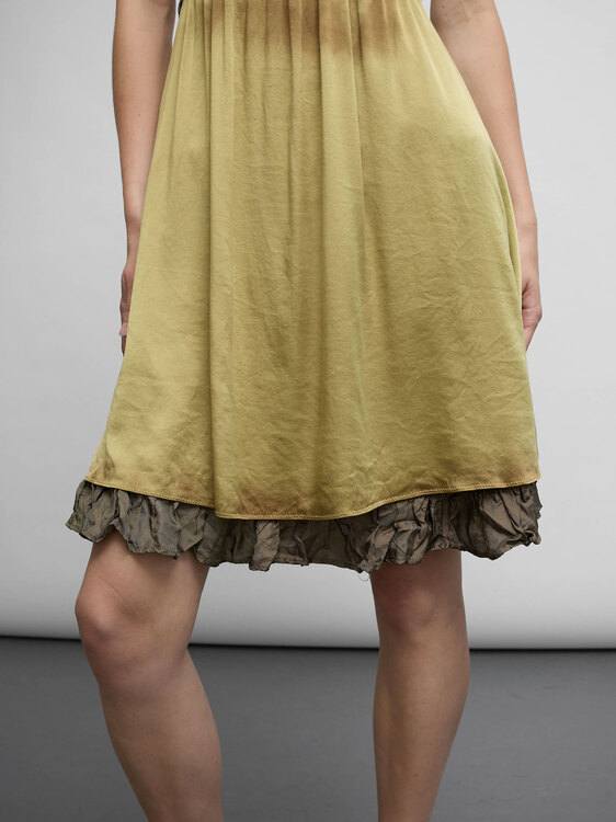 Tie-Dye Silk Satin Dress 