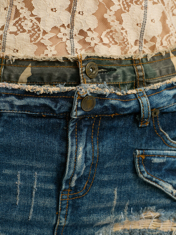 Double Waistband Skirt 