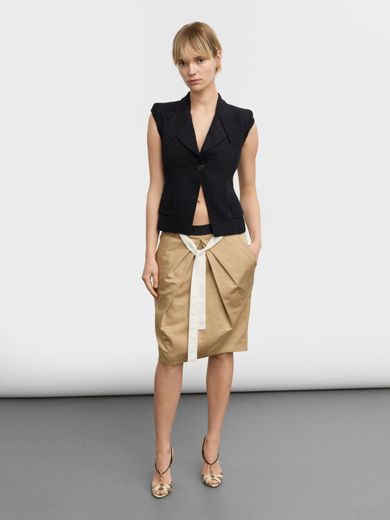 Alberta Ferretti Origami Midi Skirt 