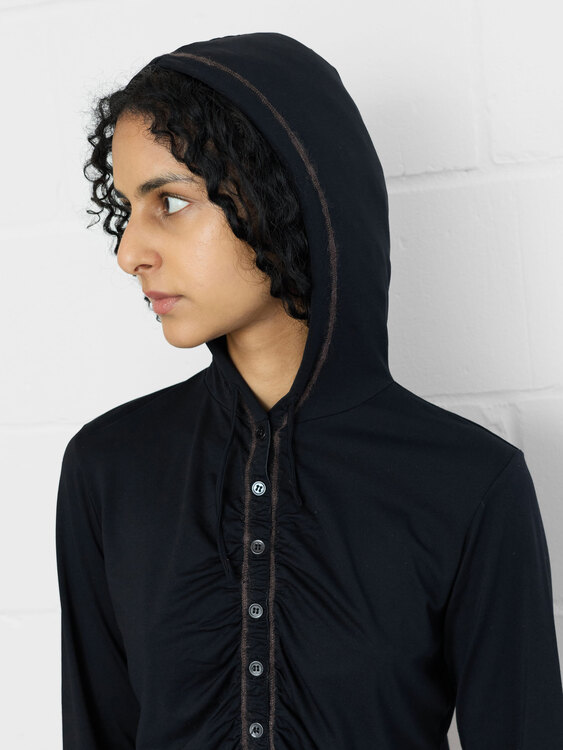Girbaud Gathered Hoodie 