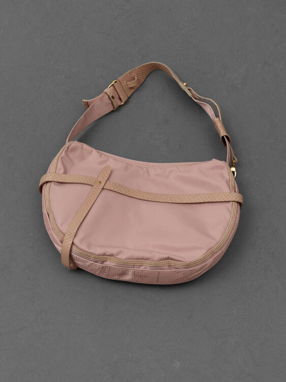 Cavalli Pink Shoulder Bag 