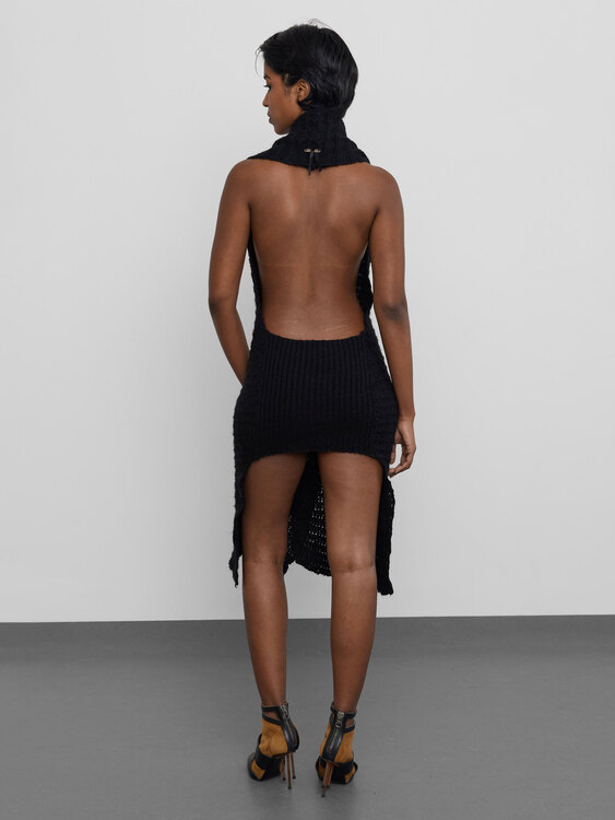 Fornarina Knitted Backless Dress 