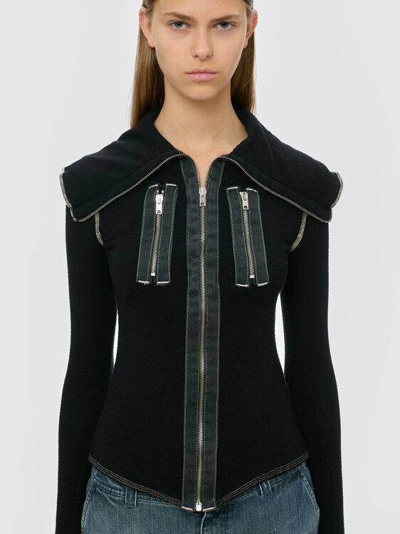 Nolita Zip-Up Cardigan 