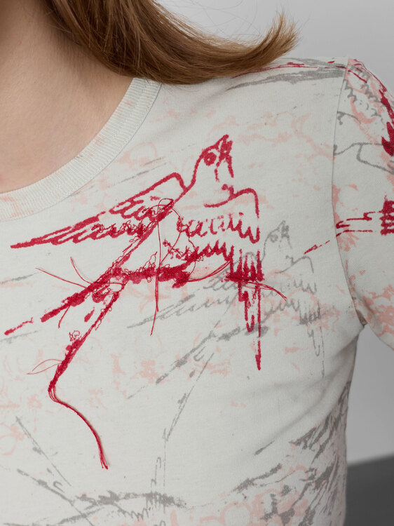 Michiko Koshino Graphic Print T-Shirt 