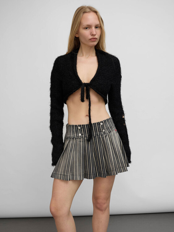 Miss Sixty Striped Mini Skirt 