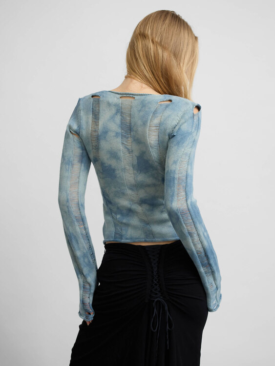 Knitted Tie-Dye Jumper 