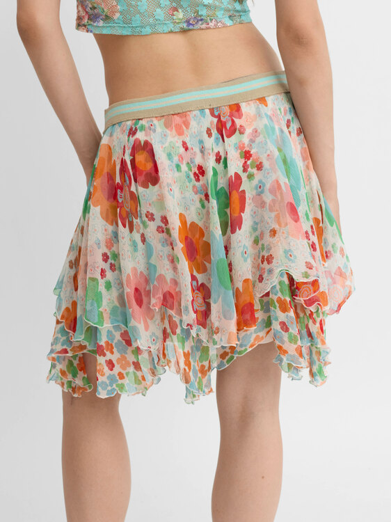 Plein Sud Layered Chiffon Skirt 