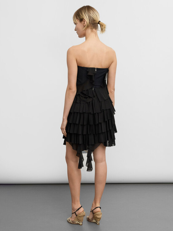 Acne Ruffled Corset Dress 