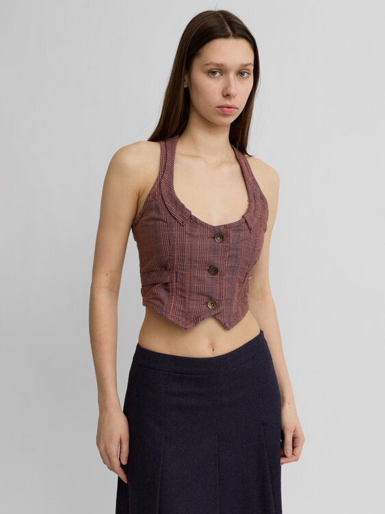 Miss Sixty Tweed Bustier 