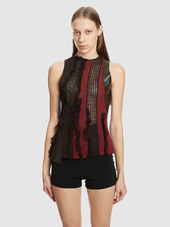 Patchwork Sleeveless Top 