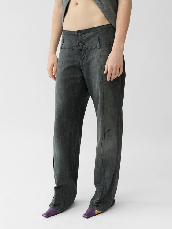 Michiko Koshino Wide Leg Jeans 