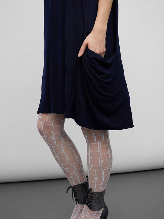 Zucca Navy Blue Midi Dress 