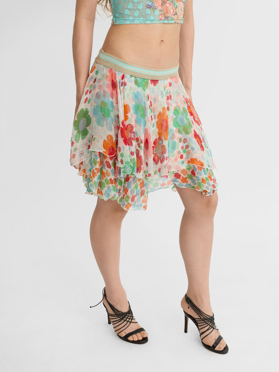 Plein Sud Layered Chiffon Skirt 