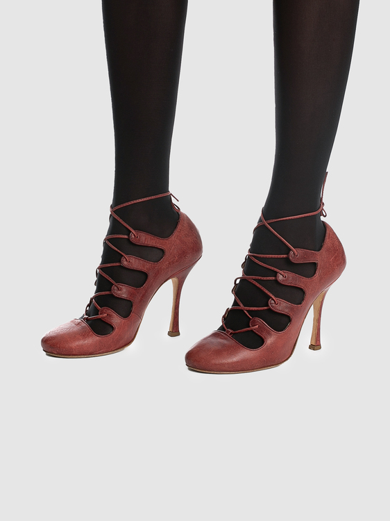 Galliano Round Toe Heels 