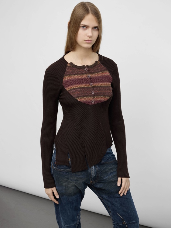 Girbaud Patchwork Jumper 