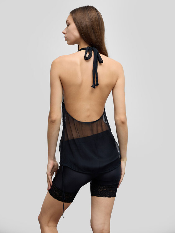 Miss Sixty Chiffon Halter Top 