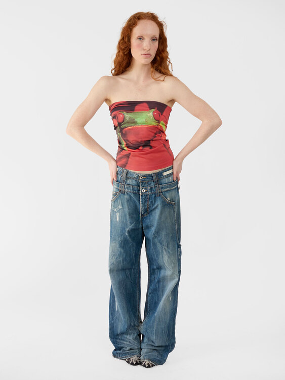 Michiko Koshino Double Waist Jeans 
