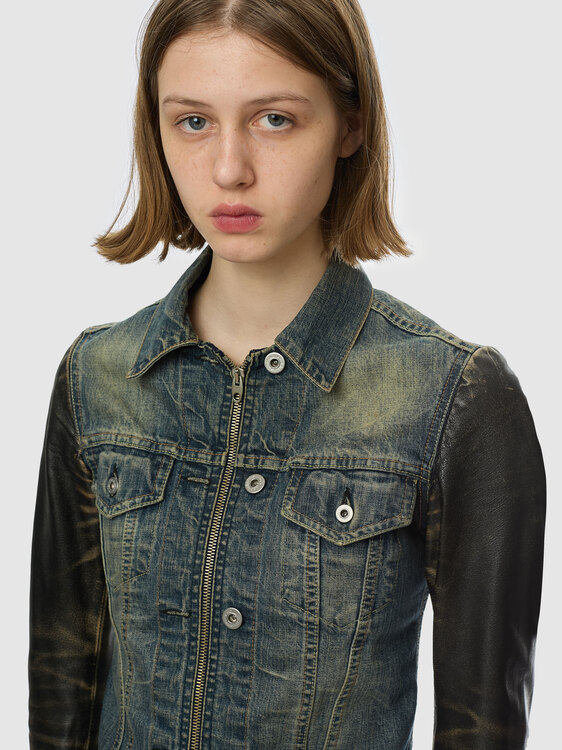 Nolita Leather And Denim Jacket 