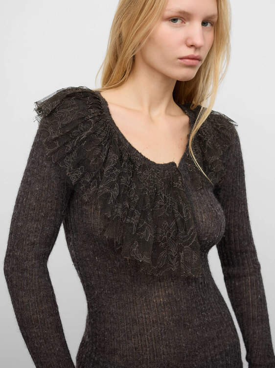 Gaultier Lace Collar Jumper 