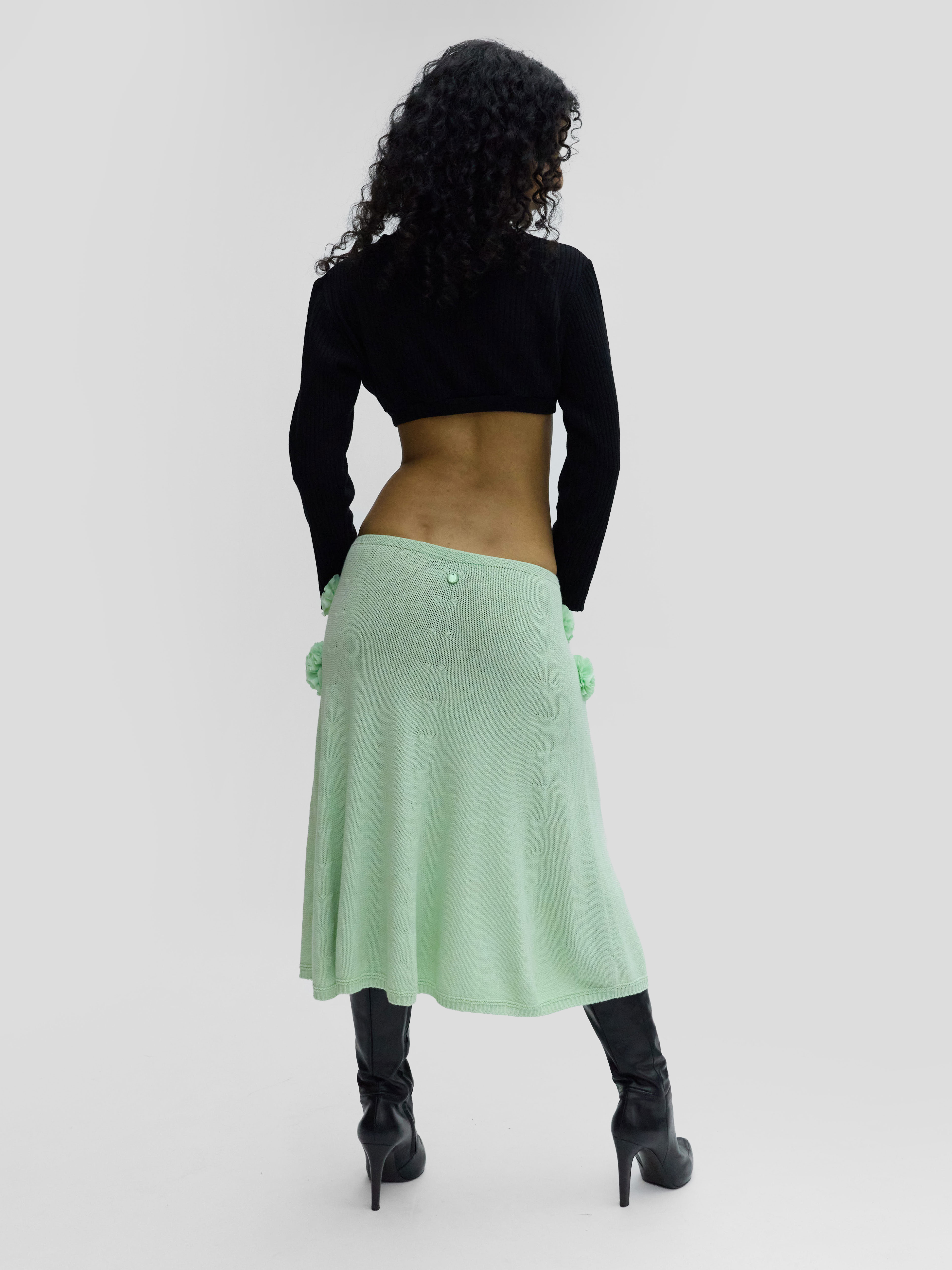 Twin Set Knit Midi Skirt 