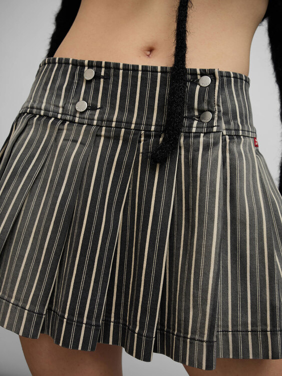 Miss Sixty Striped Mini Skirt 