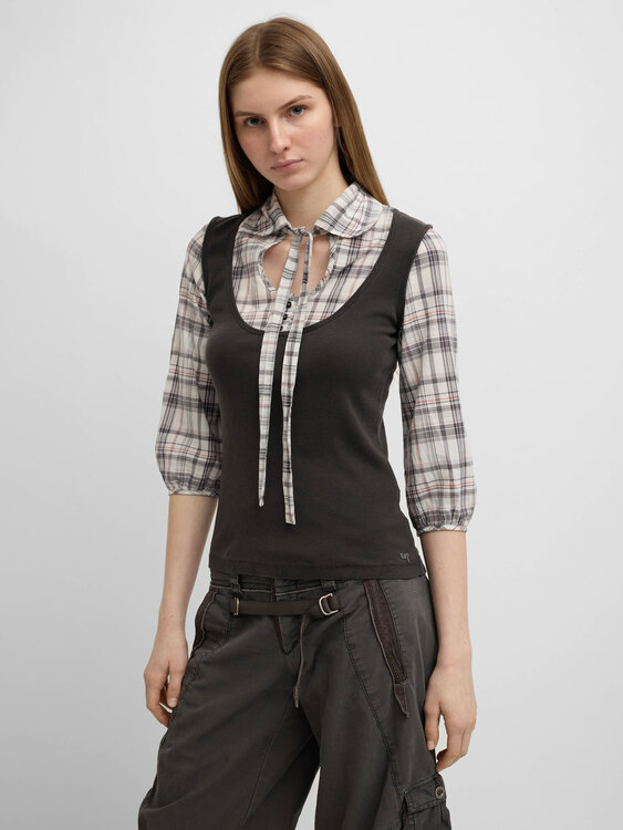 Cop Copine Integrated Vest Shirt 
