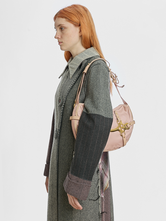 Cavalli Pink Shoulder Bag 