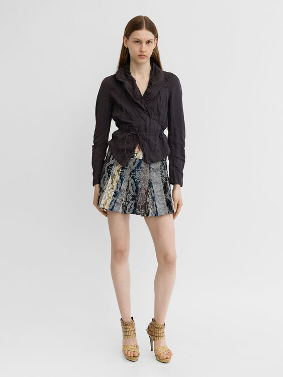 Cop Copine Wrinkled Effect Cardigan 