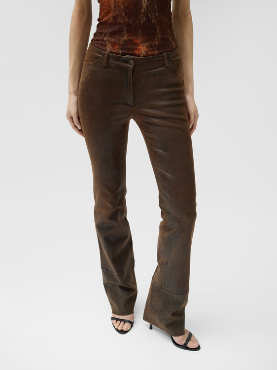 Plein Sud Leather Trousers 