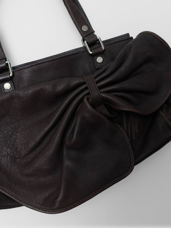 Sportmax Brown Leather Bag 