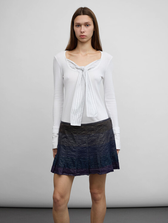 Cop Copine Tie Neck Top 